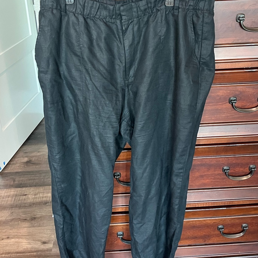 Gap Women’s Linen Blend Black Pants